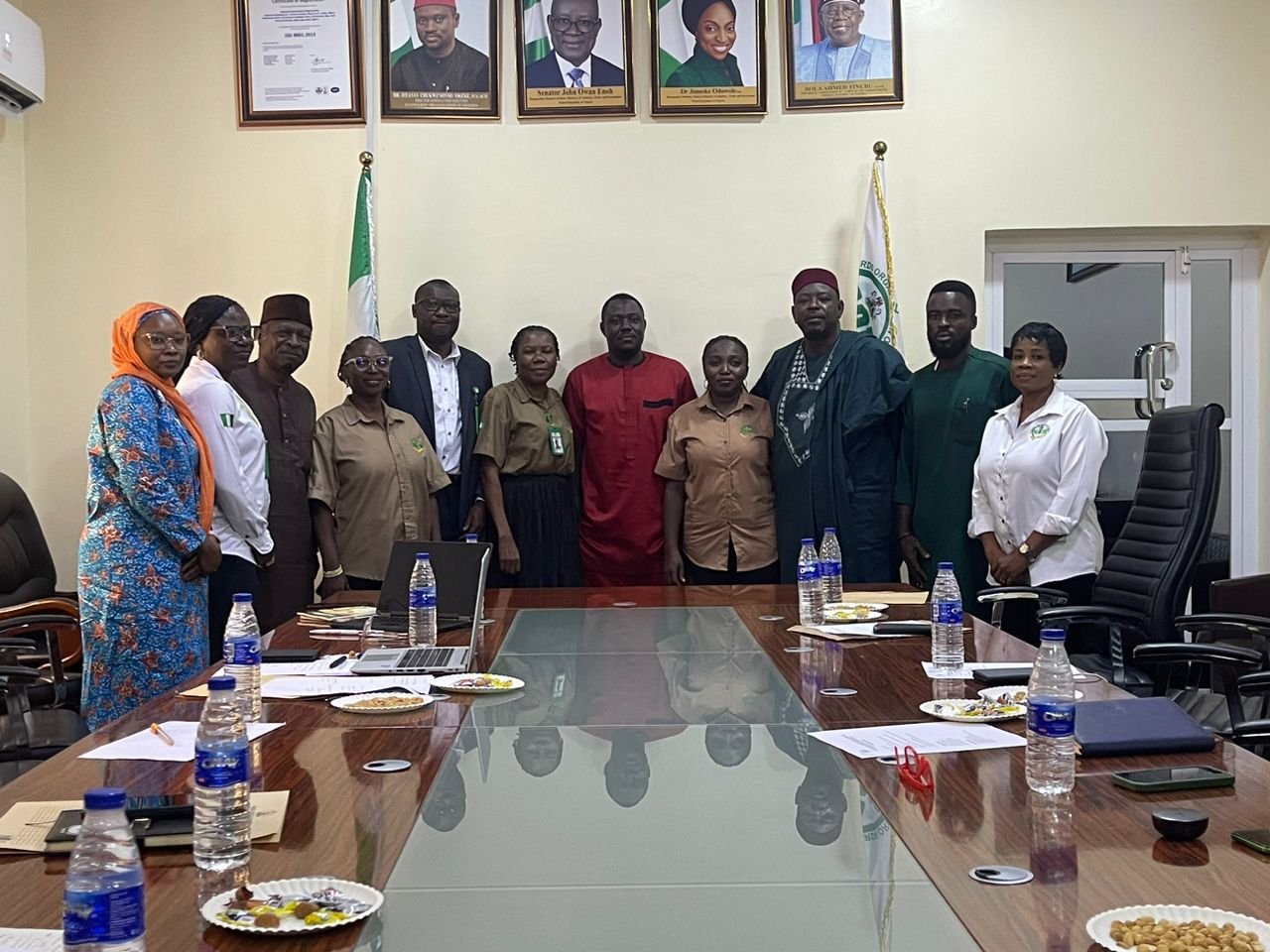 Group picture at the Standards Organisation of Nigeria (SON)